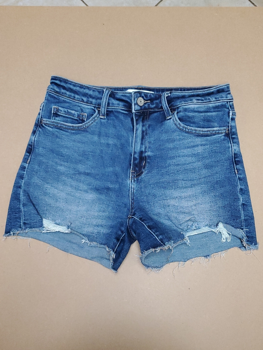VERVET Women’s Blue Denim Cutoff Shorts